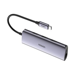 icecat_Ugreen 60718 laptop-dockingstation & portreplikator Kabelgebunden USB 3.2 Gen 1 (3.1 Gen 1) Type-C Grau