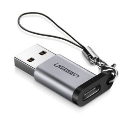 icecat_Ugreen 50533 cambiador de género para cable USB A USB C Plata