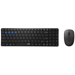 icecat_Rapoo 9300M keyboard Mouse included RF Wireless + Bluetooth QWERTZ German Black