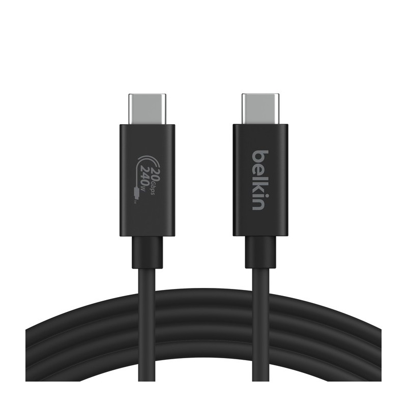 icecat_Belkin INZ004BT2MBK cable USB 2 m USB4 Gen 2x2 USB C Negro