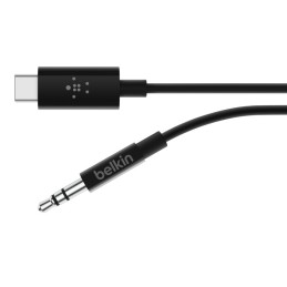 icecat_Belkin RockStar™ 3.5mm Audio Cable with USB-C™ Connector audio kabel USB C Černá