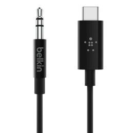 icecat_Belkin RockStar™ 3.5mm Audio Cable with USB-C™ Connector audio kabel USB C Černá