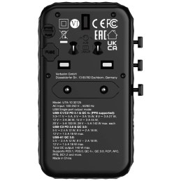 icecat_Verbatim 32125 chargeur d'appareils mobiles Universel Noir Secteur Charge rapide Intérieure