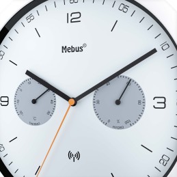 icecat_Mebus 52826 wall table clock Round Black, Grey, White