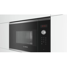 icecat_Bosch Serie 4 BFL523MS0 microwave Built-in Solo microwave 20 L 800 W Black, Stainless steel