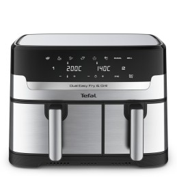 icecat_Tefal Dual Easy Fry & Grill EY905D Double 8.3 L Stand-alone 2700 W Hot air fryer Stainless steel
