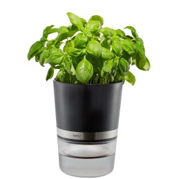 icecat_GEFU BOTANICO Herb pot Freestanding Plastic, Stainless steel Black