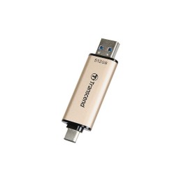 icecat_Transcend JetFlash 930C lecteur USB flash 512 Go USB Type-A   USB Type-C 3.2 Gen 1 (3.1 Gen 1) Or