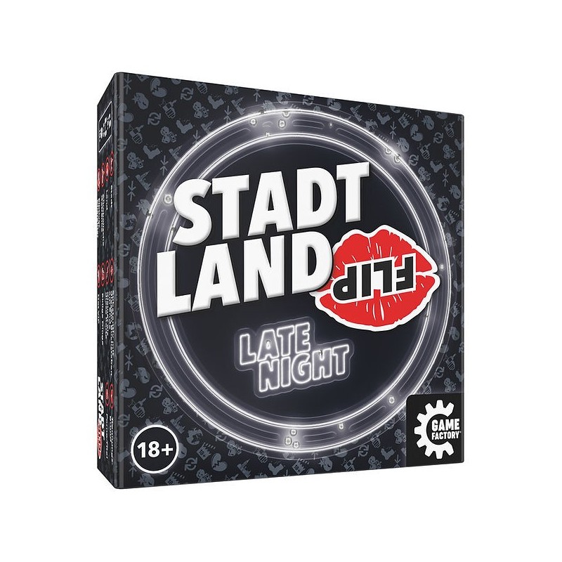 icecat_Game Factory Stadt Land Flip Late Night 10 min Carta da gioco Strategia