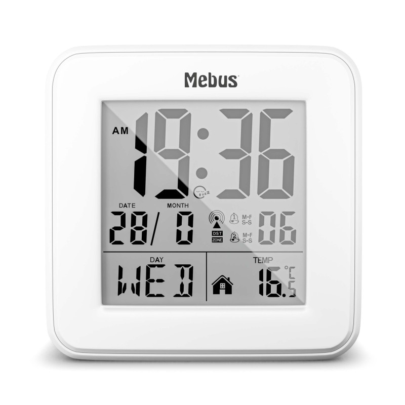 icecat_Mebus 25594 despertador Reloj despertador digital Blanco