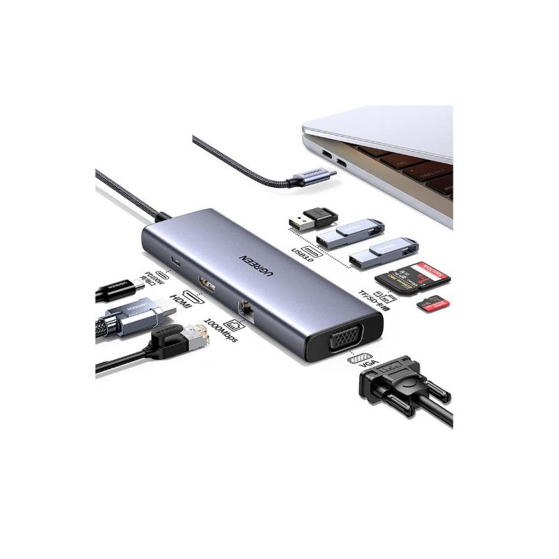 icecat_Ugreen Revodok USB-C 6-IN-1 Hub met 4K HDMI USB tipo-C 10000 Mbit s