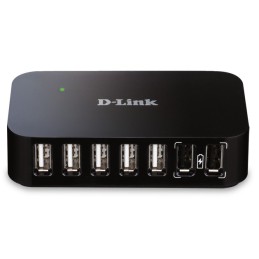 icecat_D-Link DUB-H7 USB 2.0 Type-B 480 Mbit s Černá