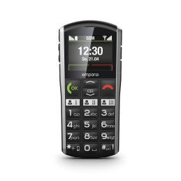 icecat_Emporia SiMPLiCiTY 5,08 cm (2") 90 g Černá, Stříbrná Telefon pro seniory
