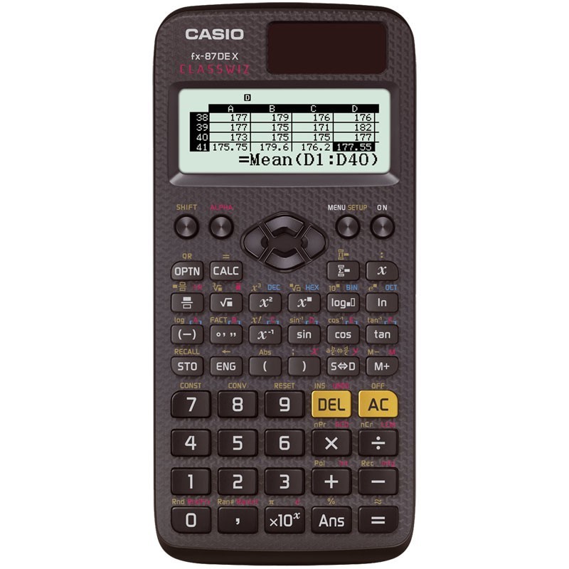 icecat_Casio FX-87DE X calculatrice Poche Calculatrice scientifique Noir