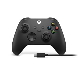 icecat_Microsoft Xbox Wireless Controller + USB-C Cable Negro Gamepad Analógico Digital PC, Xbox One, Xbox One S, Xbox 