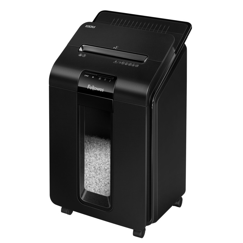 icecat_Fellowes AutoMax 100M Aktenvernichter Partikelschnitt-Zerkleinerung 22 cm Schwarz