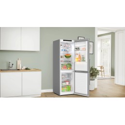 icecat_Bosch Serie 4 KGN36VICT fridge-freezer Freestanding 321 L C Stainless steel