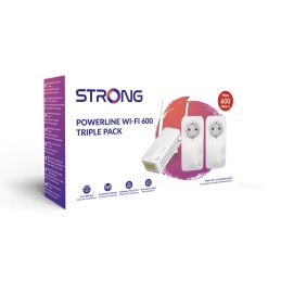 icecat_Strong Powerline WiFi 600 Triple Pack V2 600 Mbit s Připojení na síť Ethernet Wi-Fi Bílá 3 kusů