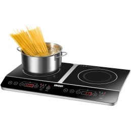 icecat_Unold Double Elégance Black, Stainless steel Countertop 60 cm Zone induction hob 2 zone(s)