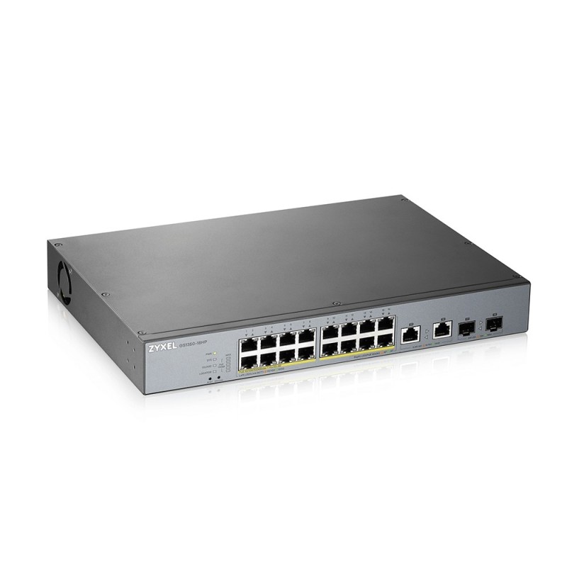 icecat_Zyxel GS1350-18HP-EU0101F Netzwerk-Switch Managed L2 Gigabit Ethernet (10 100 1000) Power over Ethernet (PoE) Gra