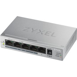 icecat_Zyxel GS1005HP No administrado Gigabit Ethernet (10 100 1000) Energía sobre Ethernet (PoE) Plata