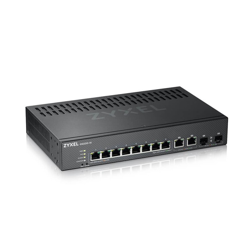icecat_Zyxel GS2220-10-EU0101F commutateur réseau Géré L2 Gigabit Ethernet (10 100 1000) Noir