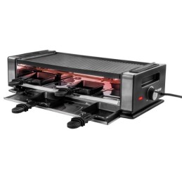 icecat_Unold 48730 parrilla de interior 8 personas(s) 1200 W Negro, Acero inoxidable