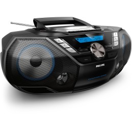 icecat_Philips AZB798T 12 impianto stereo portatile Analogico e digitale 12 W DAB, DAB+, FM Nero Riproduzione MP3