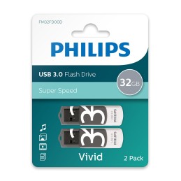 icecat_Philips Vivid lecteur USB flash 64 Go USB Type-A 3.2 Gen 1 (3.1 Gen 1) Gris, Blanc