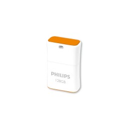 icecat_Philips Pico lecteur USB flash 128 Go USB Type-A 2.0 Orange, Blanc