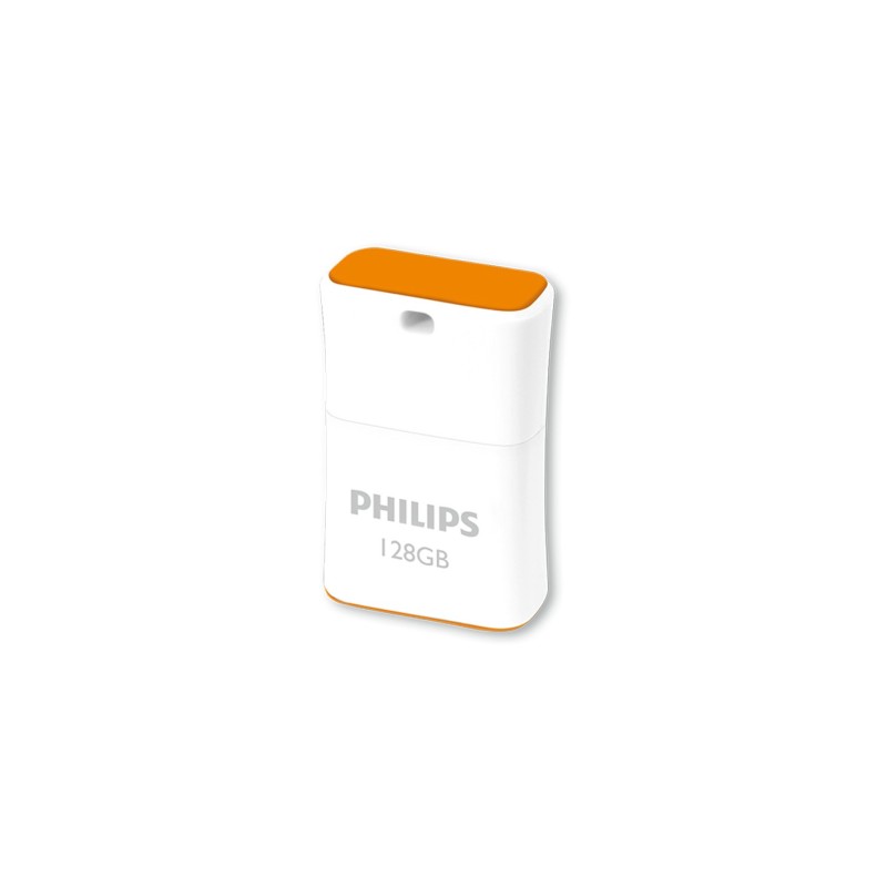 icecat_Philips Pico USB paměť 128 GB USB Typ-A 2.0 Oranžová, Bílá