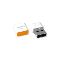 icecat_Philips Pico USB paměť 128 GB USB Typ-A 2.0 Oranžová, Bílá