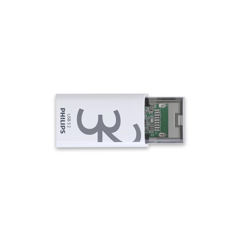 icecat_Philips Click unità flash USB 32 GB USB tipo-C 3.2 Gen 1 (3.1 Gen 1) Trasparente, Bianco