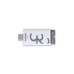 icecat_Philips Click unidad flash USB 32 GB USB Tipo C 3.2 Gen 1 (3.1 Gen 1) Transparente, Blanco