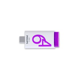 icecat_Philips Click lecteur USB flash 64 Go USB Type-C 3.2 Gen 1 (3.1 Gen 1) Violet, Blanc