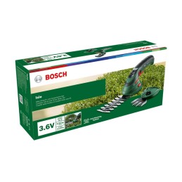 icecat_Bosch Isio akumulátorové nůžky na trávu 8 cm 3,6 V Lithium-ion (Li-ion) Černá, Zelená