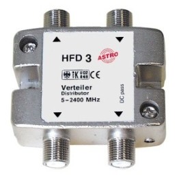 icecat_Astro HFD 3 Divisor de señal para cable coaxial Plata