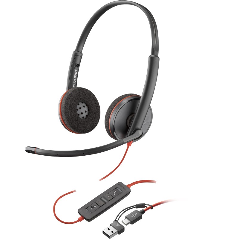 icecat_POLY Auriculares Blackwire 3220 estéreo USB-C + adaptador USB-C A (paquete)